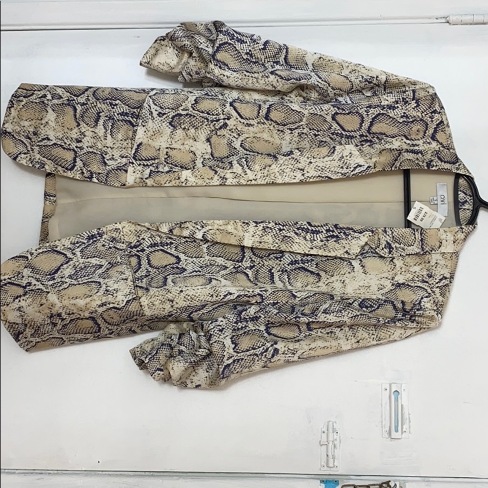 Snake print blazer